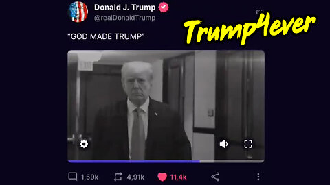 Biblical Times - Donald Trump has released a new video.