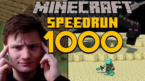 Minecraft God Gamer Speedruns Minecraft 1,000 Times!