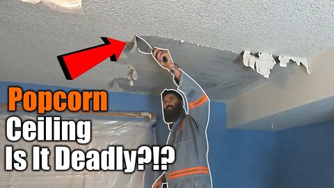 How To Increase The Value Of Your Home In One Day | Popcorn Ceiling Removal A to Z | THE HANDYMAN |