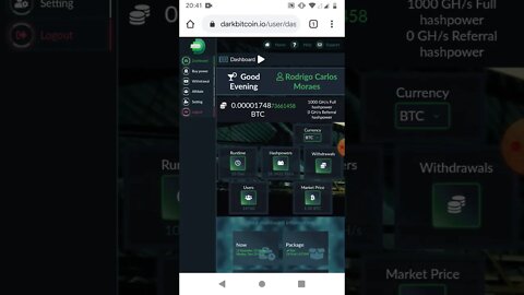 Finalizado - Mineradora - Darkbitcoin - 1000GH/s