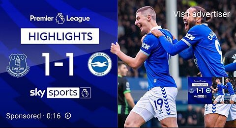 Young own goal hands Brighton point | Everton 1-1 Brighton | Premier League Highlights