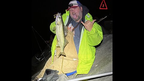 Lake Erie walleye fishing from shore