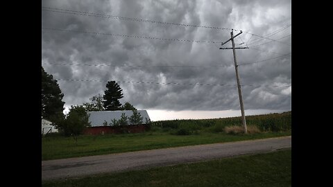 Storm clouds over my house