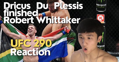 UFC 290 Dricus Du Plessis vs Robert Whittaker Reaction! What an upset! 2nd Round Finish