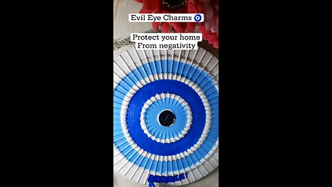 make this evileye charm to remove negativity from your home