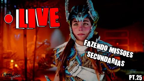 Live Horizon Forbidden West - Fazendo missões secundárias para o grande final. #25 [PS4 Pro]