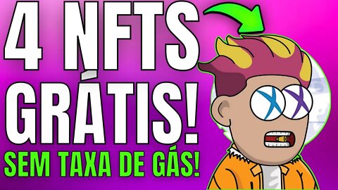 🚨 URGENTE - 4 NFTS GRÁTIS SEM TAXA DE GÁS - NFT FREE MINT SEM TAXA TOTALMENTE GRÁTIS