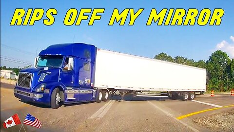 SEMI-TRUCK DAMAGES CAR AND RUNS AWAY, BUT KARMA GETS HIM | Road Rage USA & Canada 2023