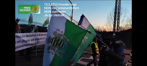 Dresden 15.3.2023 Stadtteil übergreifender Demonstrationszug und Autokorso