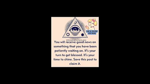 #GoodNews #happiness #blessing is coming your way