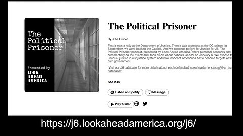 Look Ahead America, Podcast - J6 prisoners