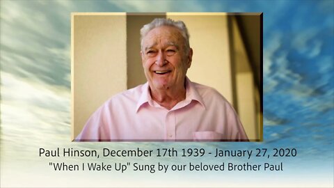 In Loving Memory of Paul Hinson, December 17th, 1939 - January 27, 2020