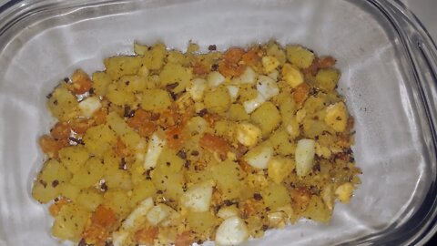 Receita de farofa de soja com legumes