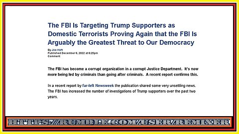 "FBI" domestic terrorists #1