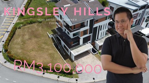 3.5 Storey CORNER RM3,100,000 Semi-D at Kingley Hills Putra Heights. LA 8,825 sqft, BU 5,702 sqft