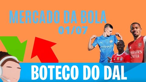 MERCADO DA BOLA - TRANSFERENCIAS DO FUTEBOL EUROPEU E NACIONAL (HALLAND, BALE, MANÉ, GABRIEL JESUS)