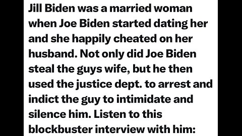 KNOW THE BIDEN’s CORRUPT & SELF SERVING