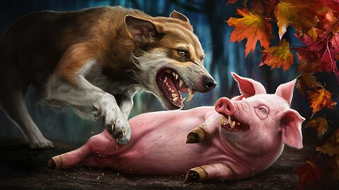 Dog and Pig Having Fun: An Unusual Friendship!”