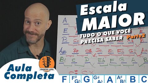 ESCALA MAIOR Parte 2 | Aula completa extraída do Curso de Violão Intermediário do Prof Marcos Lima.