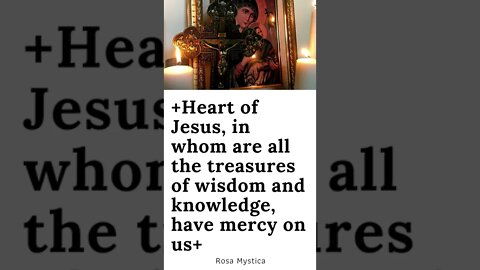 Heart of Jesus, in whom are all the treasures of wisdom and knowledge, have mercy on us #SHORTS