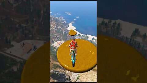 THE MOST INSANE STUNTS ON MOUNT CHILIAD - GTA 5! #shorts #gta5 #shortsfeed | TECHNO GAMERZ GTA 5