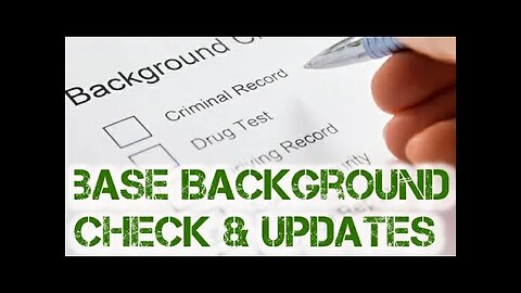 YouTube 2020. Base Background Check & Updates