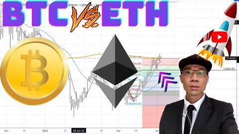 BTC or ETH? Which Chart is Stronger/Bullish? Tech Analysis April 4, 2022 2:00 AM PST 🚀🚀