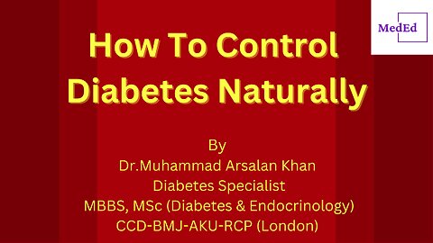 How To Control Diabetes Naturally