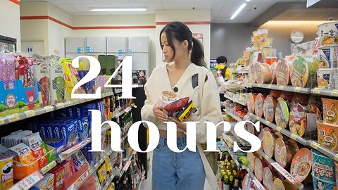 EATING AT TAIWANESE CONVENIENCE STORE FOR 24 HOURS 🇹🇼 🧃