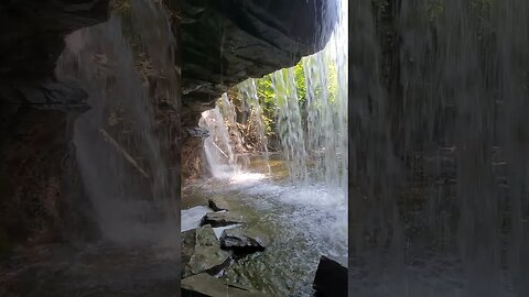 360 behind the waterfall #civilwar #metaldetecting #shorts #coins