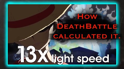 How DeathBattle Calculated Luffy’s Speed | Sanji VS Rock Lee (DeathBattle/One Piece Analysis)