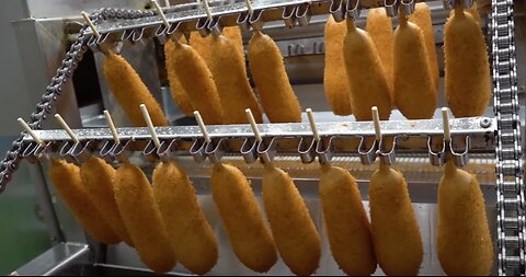 SATISFYING I ASMR Corndog Production Factory