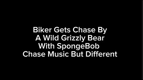 Biker Gets Chase By A Wild Grizzly Bear With SpongeBob Chase Music But Different