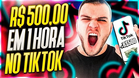 Como Bugar o TikTok e Ganhar R$500 Toda Hora Sem Convidar (Como Ganhar Dinheiro no TikTok)