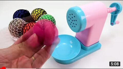 Satisfying video| playdo Noddles With Balls cutting ASMR #27