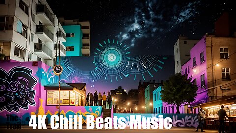 Chill Beats Music - Electronic Jamaican Bobsled | (AI) Audio Reactive Shoreditch Street | Fireworks