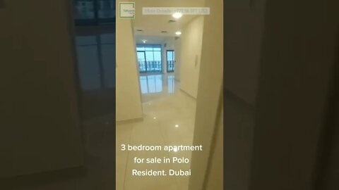 3 BEDROOM APARTMENT IN POLO RESIDENT DUBAI FOR SALE