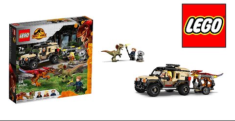 Lego 76951 Pyroraptor and Dilophosaurus Transport