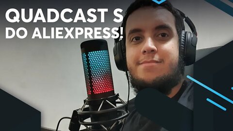 ANÁLISE COMPLETA DO HYPERX QUADCAST S DO ALIEXPRESS | É ORIGINAL?