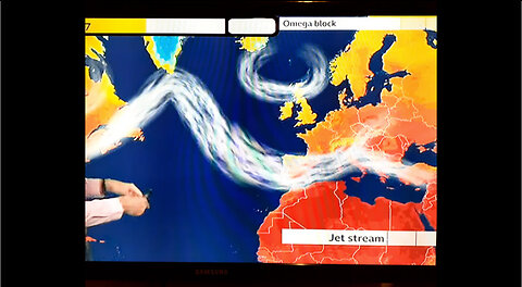 Greek heatwave is NOT climate change, just the Jet Stream position