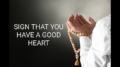 Sign that you have a good heart.