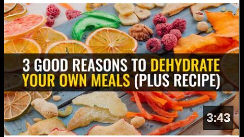 3 Good reasons to dehydrate your own meals (plus recipe)