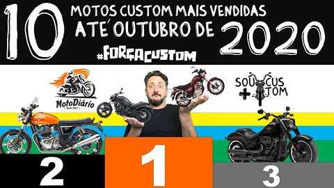 10 motos custom mais vendidas no Brasil até Outubro de 2020. ROYAL ENFIELD VAI DOMINAR!!!