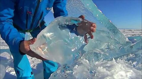 LAKE BAIKAL NATURAL ice sound