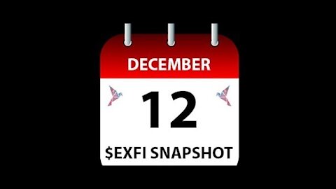 Songbird growing EXPONENTIALLY! $EXFI Snapshot Extended until December 12th 2021. Self Custody ASAP!