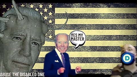 Joe Biden uses a Disabled Man to try and Steal Let's Go Brandon from the People