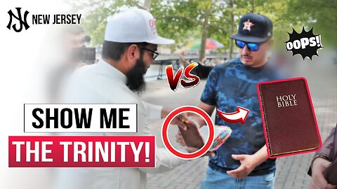 ✝️🤯 CHRISTIAN fails to Prove TRINITY from the Bible❗Shaykh Uthman | New York