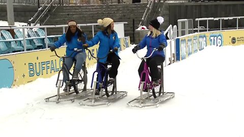 Ice Biking at Canalside