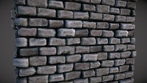 How to create stylized brick walls in blender !!! #3dmodeling #Blender3d