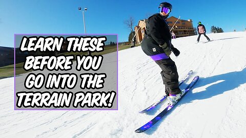 FIRST 3 SKI TRICKS TO LEARN BEFORE THE TERRAIN PARK!!